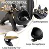 Large Resin Bulldog Storage Organizer Mobile Remote Control Car Candy Office Supplies Wallet Storage Rack Key Holder Desk Decor