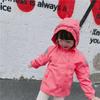 Children's Velvet Ski Jacket – Windproof, Hooded Fleece for Spring & Autumn, Trendy Design for Kids