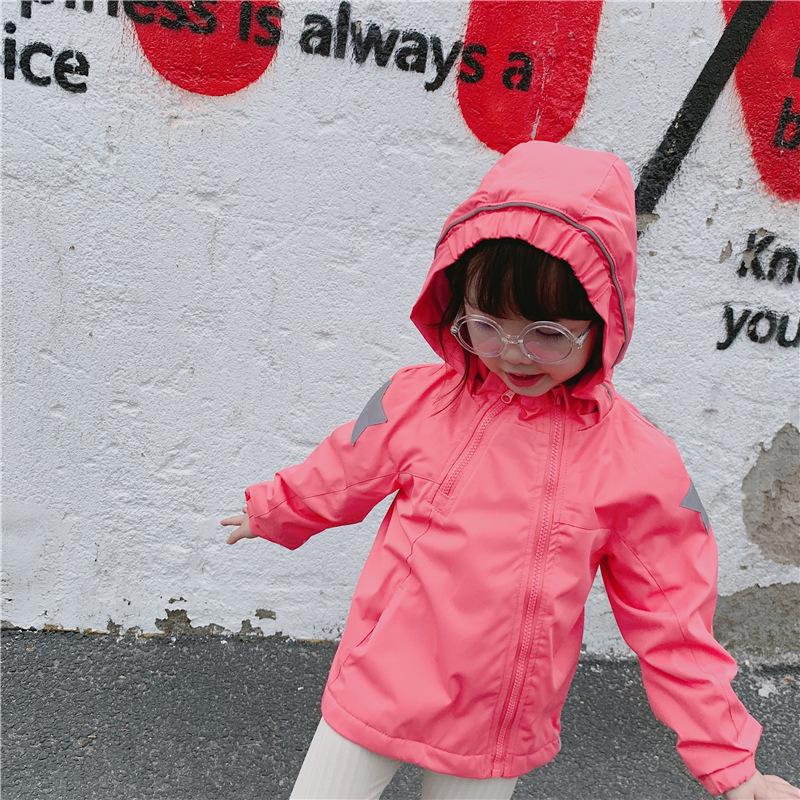 Children's Velvet Ski Jacket – Windproof, Hooded Fleece for Spring & Autumn, Trendy Design for Kids
