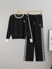 Ensemble Pull Color Block et Pantalon Large pour Femme A/H 2025 - Look Sportif Décontracté
