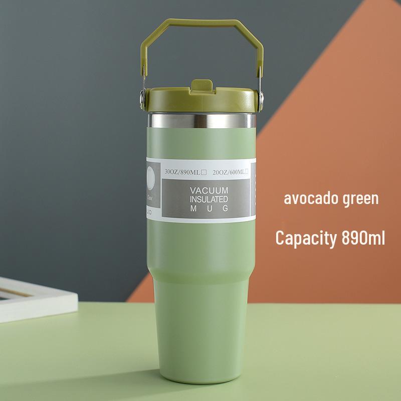 Premium Large-Capacity Stainless Steel Sports Thermos Cup - Portable and Car-Compatible