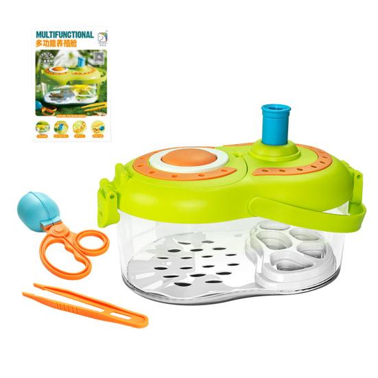 1 Set Insect Catcher Kit with LED Light Magnifying Glass Net Critter Keeper Multifunctional Insect Breeding Warehouse Outdoor Explorer Kit