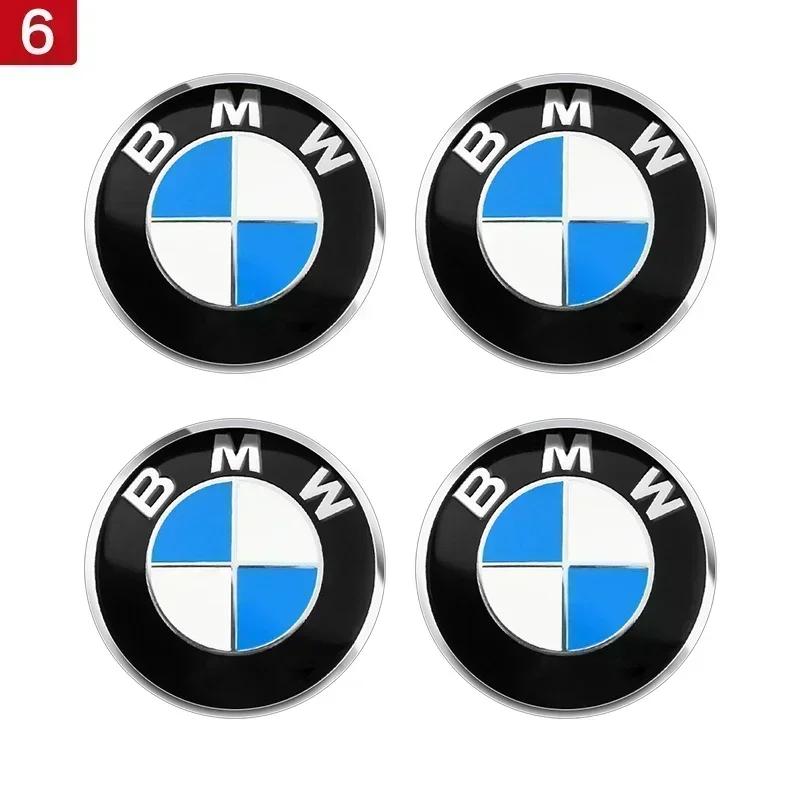 4 SZTUKI 56MM 60MM 65MM Emblematy Samochodowe Naklejki na Dekielki Środkowe Kół do BMW E28 E32 E34 E53 E64 F10 F20 F30 X1 X3 X5 X6 E71 E90 E91