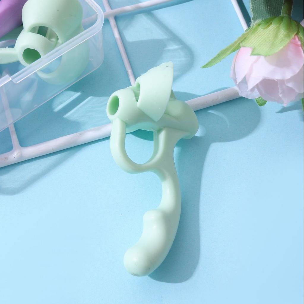 1Pcs Kids Silicone Pen Grip - Ergonomic Pencil Holder Posture Corrector for Children, Writing Aid Tool Set