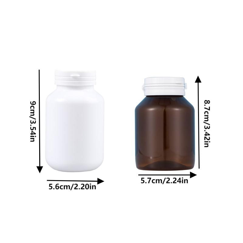1Pcs 130/150Ml Empty Plastic Bottle Health Supplements Vitamin Tablet Refill Bottle With Pull-Ring Tear Off Cap Pill Container