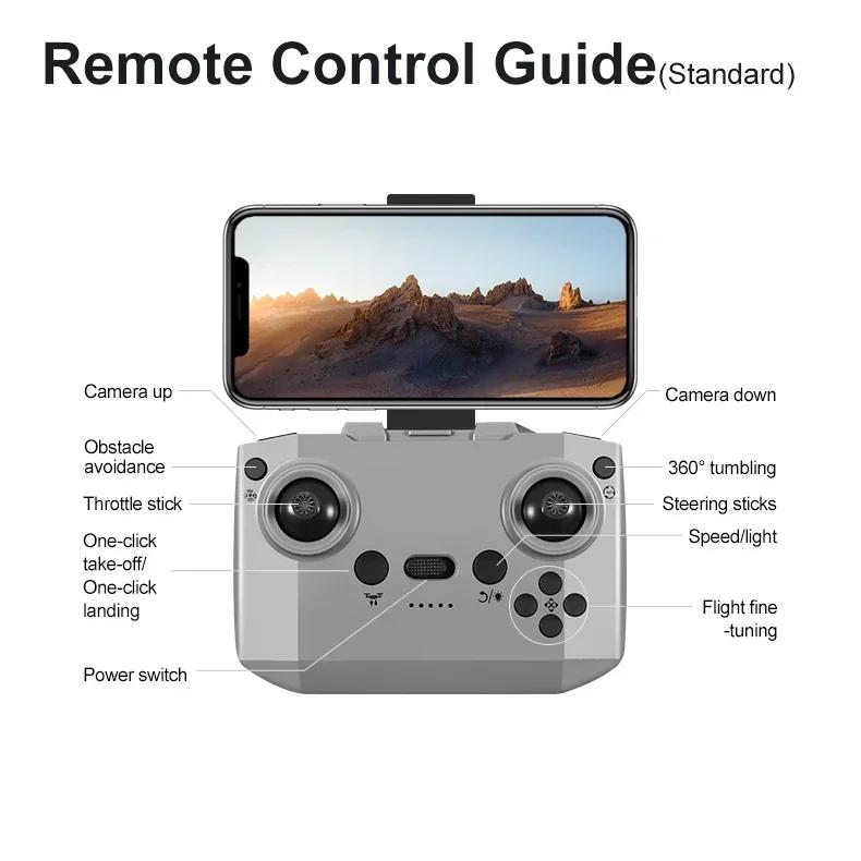 D18 Screen Control Drone Brushless Motor Four Sides of Obstacle Avoidance Optical Flow 5G WiFi FPV Aerial Photography Aircraft