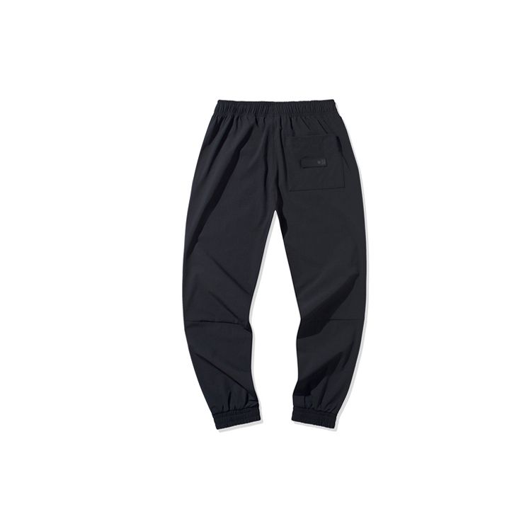 Li Ning Sports Basketball Series Tapered Woven Long Pants Knitted Sports Pants Men pants Black AYKQ219-2