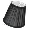 3PCS E14 ClipOn Cloth Lamp Shade Modern Fabric Lampshade Table Light Cover for Candle Chandelier(Black )