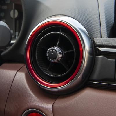 Accessories Car AC Air Outlet Conditioning Cover Ring Vent Decoration Trim For Mazda MX5 Mazda 2 CX3 MX-5 RF