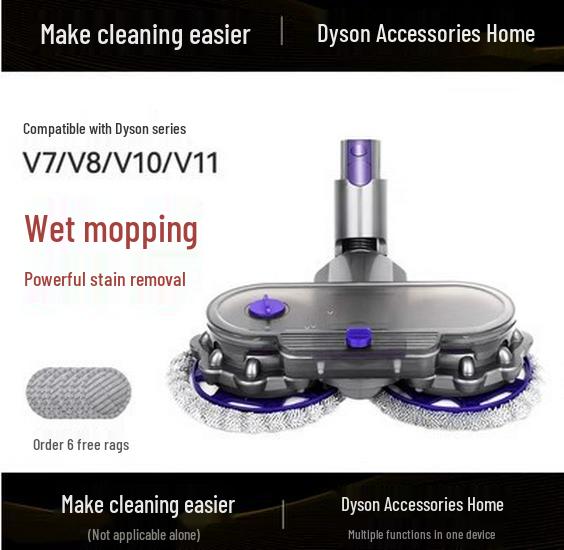 

Аксессуары для электрической швабры и щетки для пола с прямым приводом Dyson V7-V15 Upgraded mop head (V7-V15)