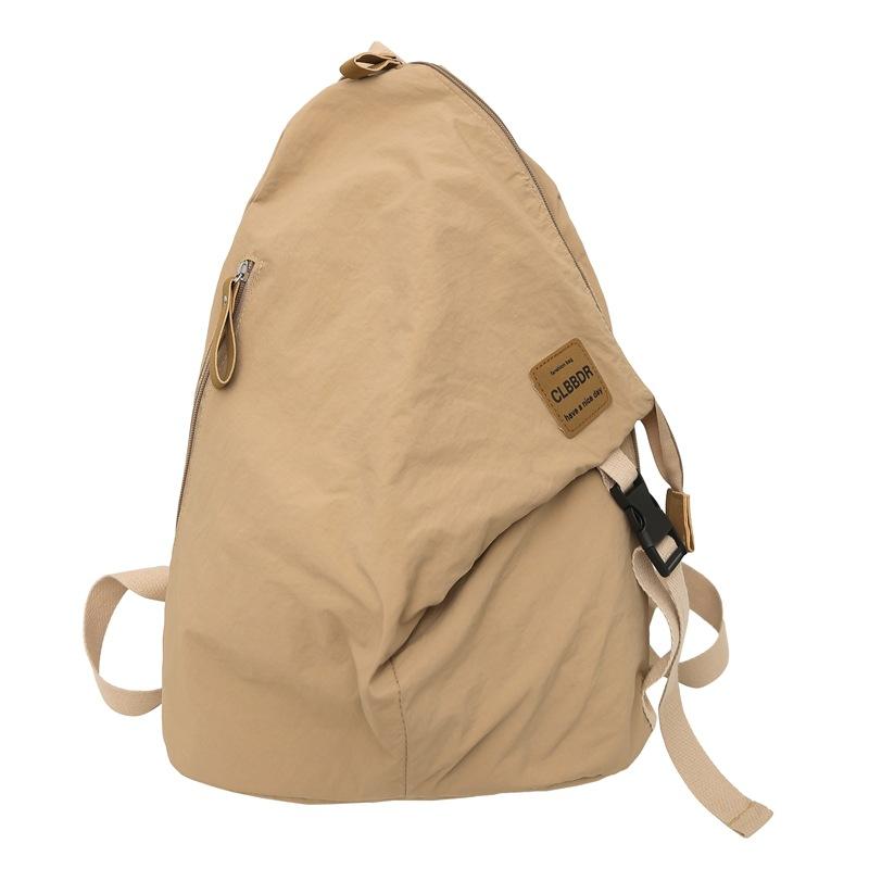 

Мужской однотонный рюкзак для школьников, женский складной рюкзак большой вместимости хаки