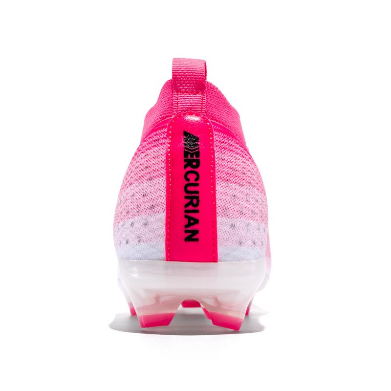 Kuaipu Tian Men's Seamless Flyknit Low-Top Football Shoes with Long and Mixed Studs