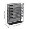 File Organizer Wall Hanging Holder Rack Mail Folder MagazineOffice Paper Document Letter Sorter Mesh Mount Vertical Iron Bin