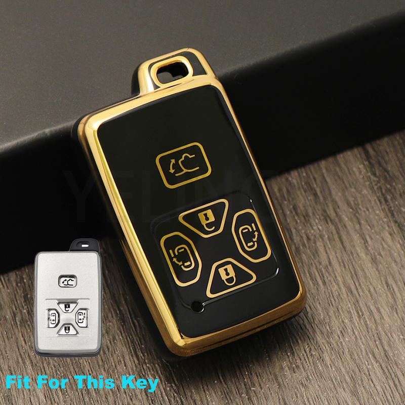 5 Buttons Remote Car Key Case Cover Fob Smart Card Shell for Toyota Avalon Camry Highlander Crown Corolla Car Accessories