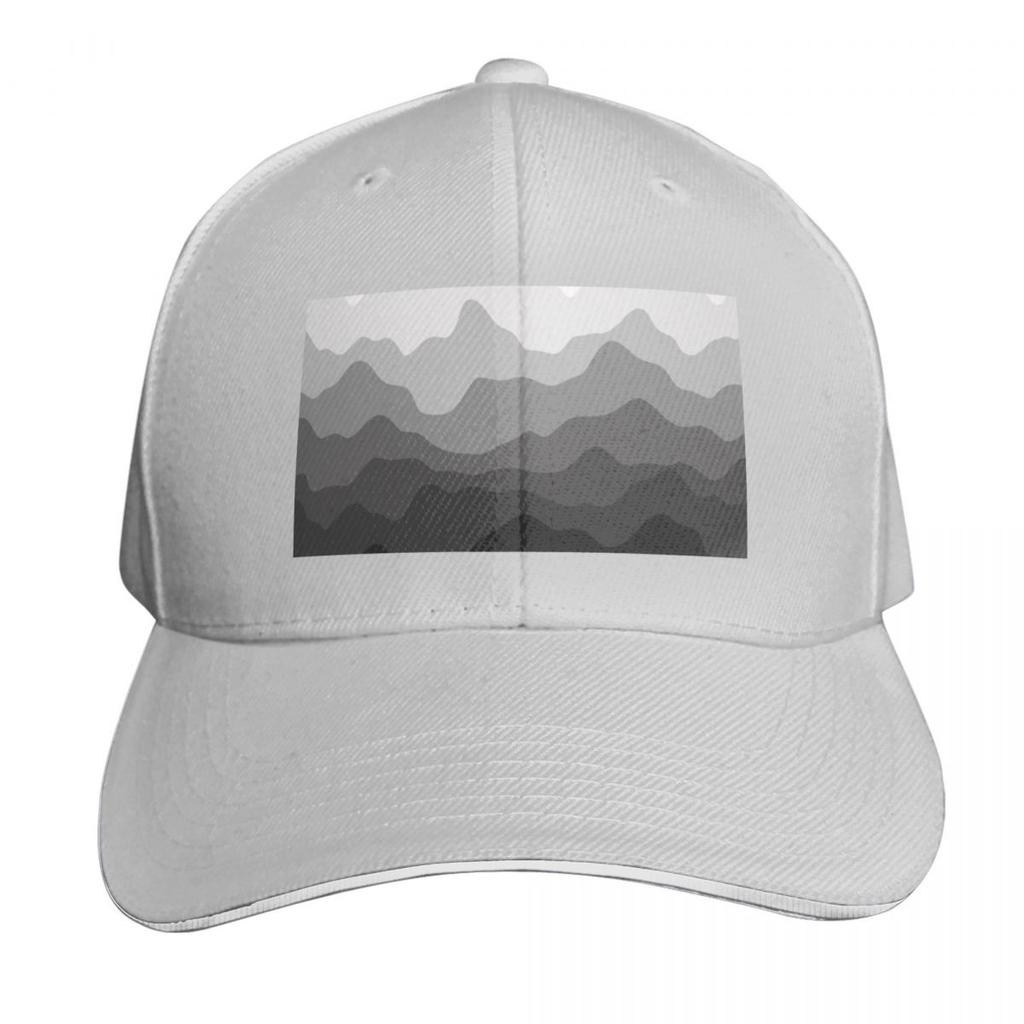 Grey mountains Baseball Cap Beach Bag Horse Hat Luxury Unisex Hat hard hat Womens Hats For The Sun Unisexs
