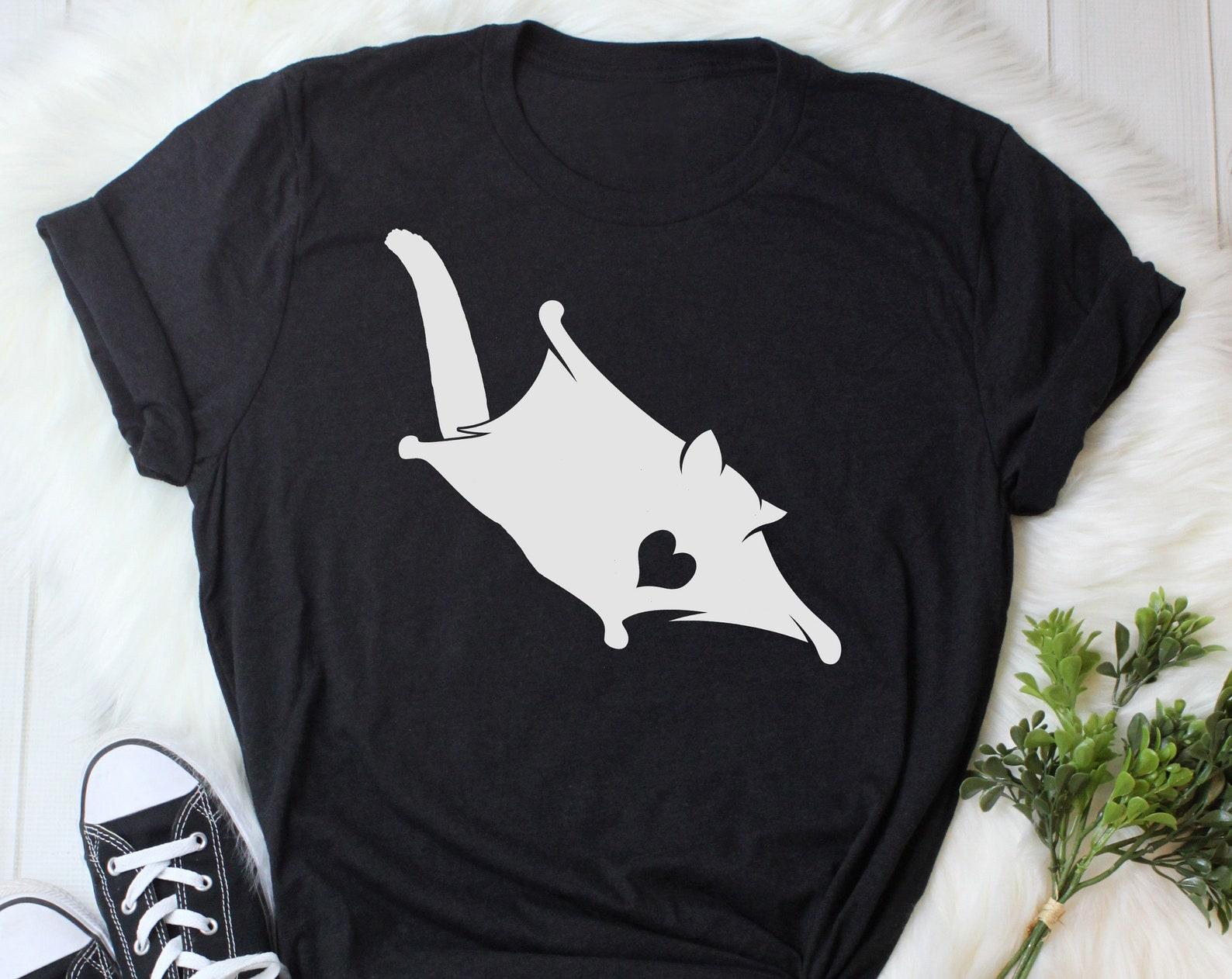 Sugar Glider Shirt, , Sugar Glider Lover Gift, Cute Sugar Glider T-shirt, Pet Lover Tshirt, Graphic Tee, Tops Clothing, Marsupial, Blue 150