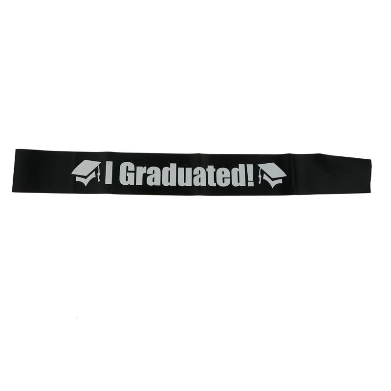 1Pc I Graduated Satin Sash Graduate Gift Celebration Party Photo booth Props FZ 1Pc I Graduated Satin Sash Graduate Gift Celebration Party Photo booth Props FZ