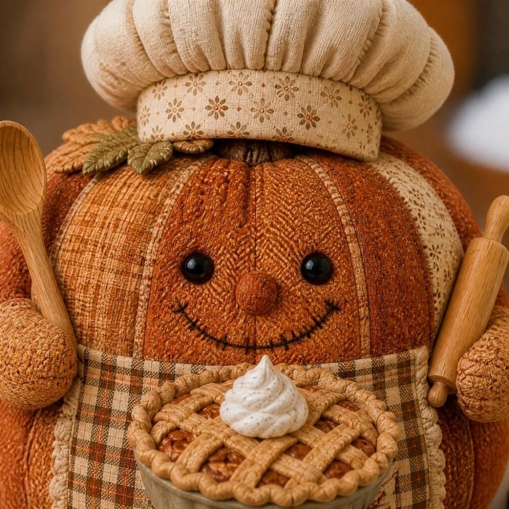 Whimsical Design Patchwork Pumpkin Fabric Kit Patchwork Pumpkin Friends Kit Autumn Home Decor