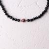 Bien Vetu 6Mm Onyx + 8Mm Single Cinnabar Necklace
