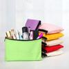 3/5 Stück/Los Schüler Schule Reißverschluss Canvas Aufbewahrungstaschen Mehrfarbig DIY Einfach Basteln Kosmetik Baumwolle Bleistifttaschen 20x12cm