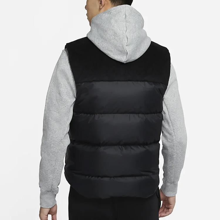 Nike SB Stand Collar Down Skateboarding Vest Winter Sleeveless Men Vests Black CK5470-010