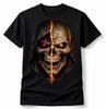 Skull Graphic T Shirt Dark Gothic Skull Shirt Streetwear Skeleton Tee Unisex