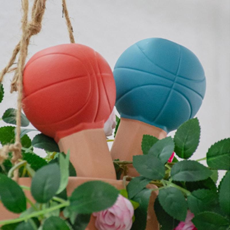 4Pcs Plant Self Watering Spikes Basketball Plant Watering Globes Insert Terracotta Watering Spikes Automatic Plant Waterer