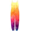Småbarn Jenter Baby Barn Jumpsuit Tie-dye Strap Romper Sommer antrekk