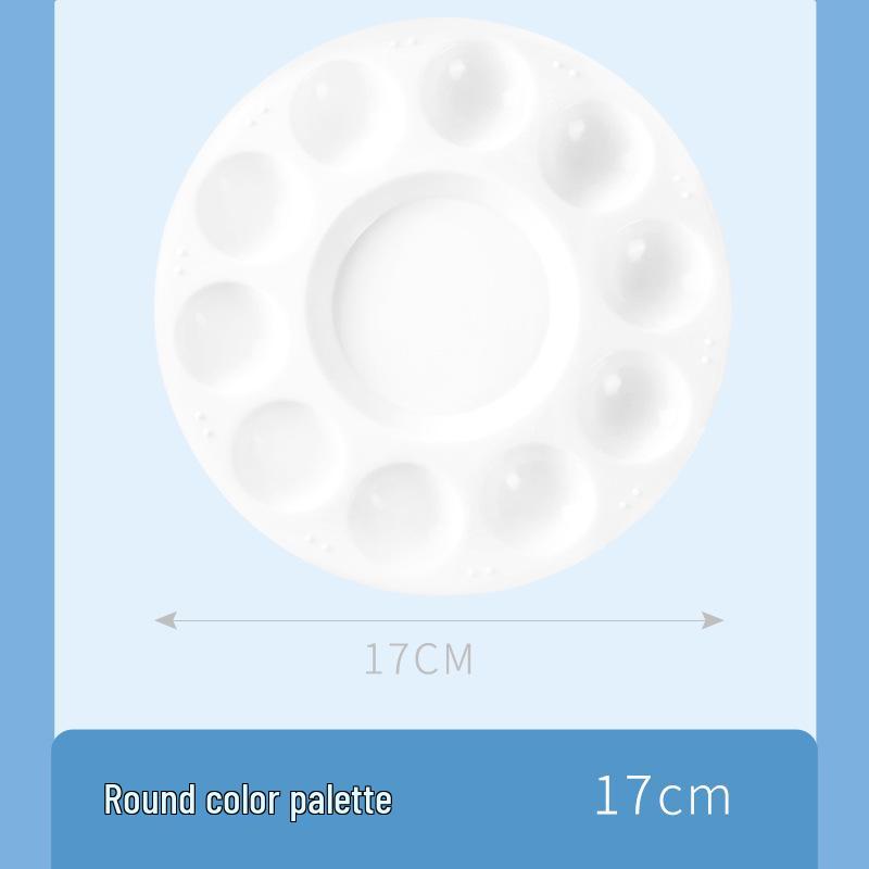 Kids' Oval Plastic Watercolor Painting Palette