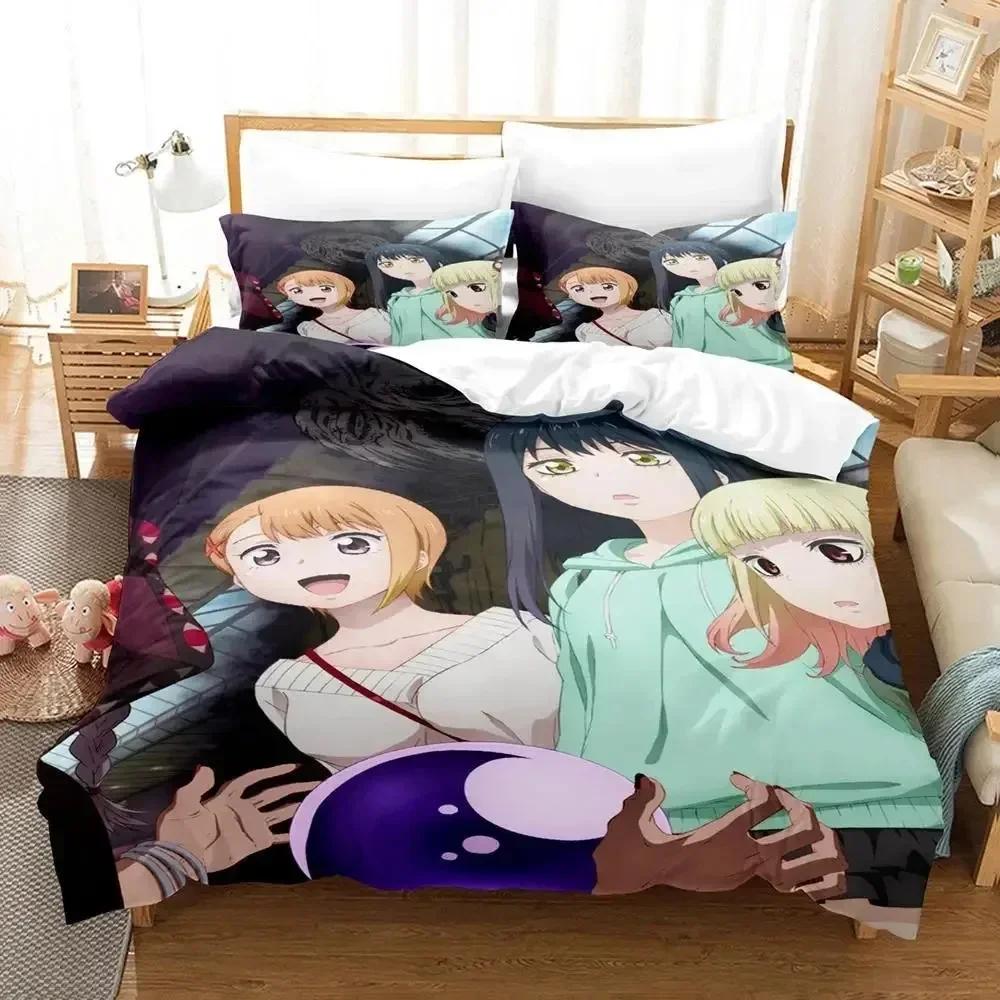 Anime Mieruko-chan Beding Set For Bedrom Soft Modern Bedspreads Comefortable Children Kids Soft Duvet Cover Comfortable Quilt Cover And Pilowcase