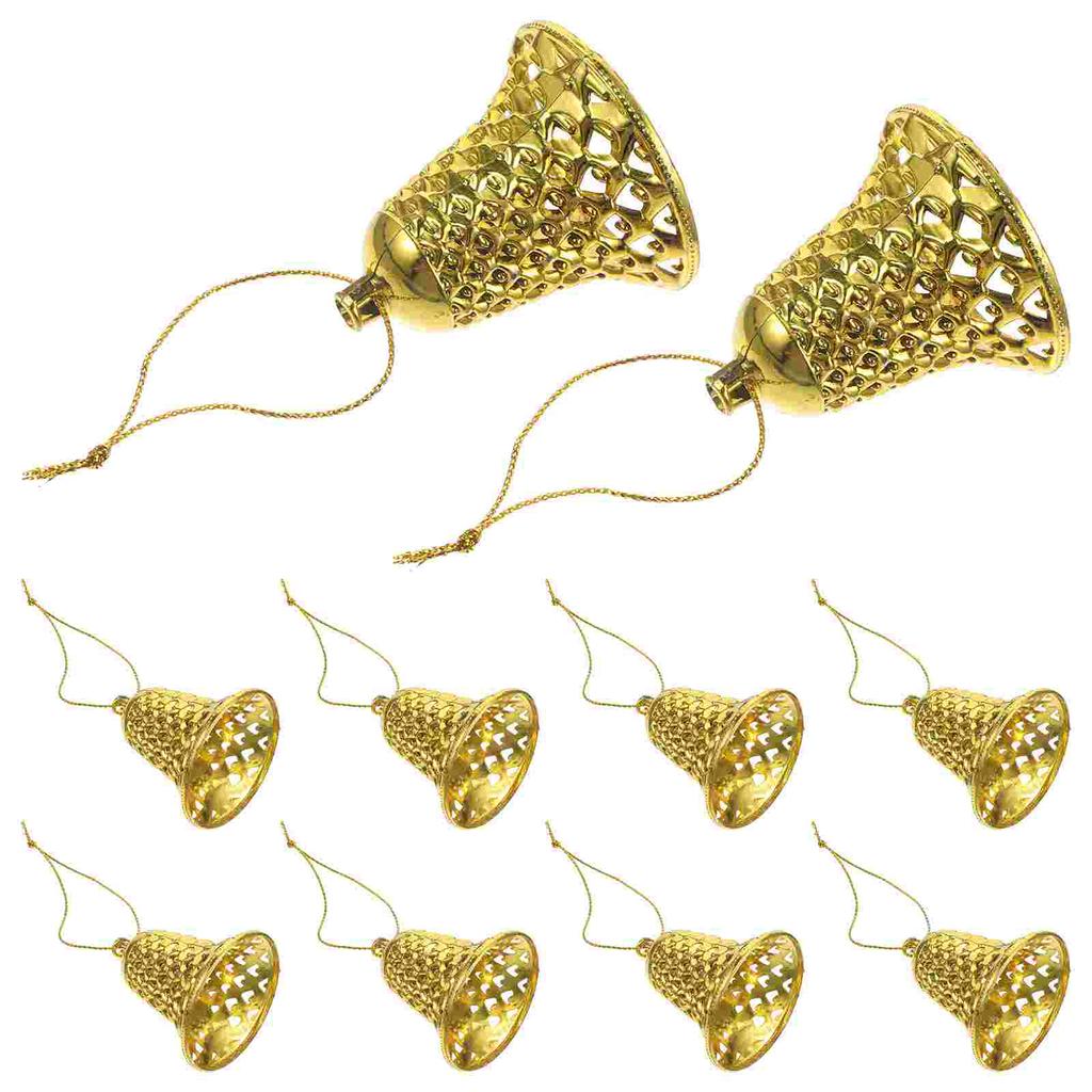 Christmas Bell Tree Decoration Pendant Xmas Hanging Bells Supplies Decorations Vintage