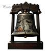Housewarming Gift Ideas Vintage Halloween Wooden Bell Decor, Rustic Farmhouse Shelf Sitter with Artistic Photo Props Metal Wood Stand, Tabletop
