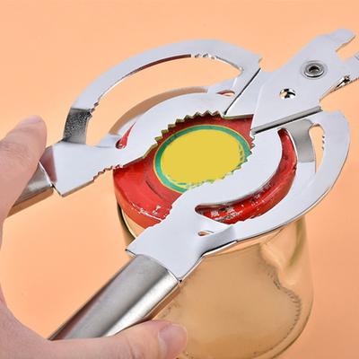 Flaschenöffner, multifunktionaler, innovativer Edelstahl, einfach zu verwendender Dosenöffner mit Rostschutz für den täglichen Gebrauch