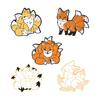 Attractive Cartoon Fine Workmanship Lapel Brooch Nine Tailed Fox Pin Clothing Accessories
