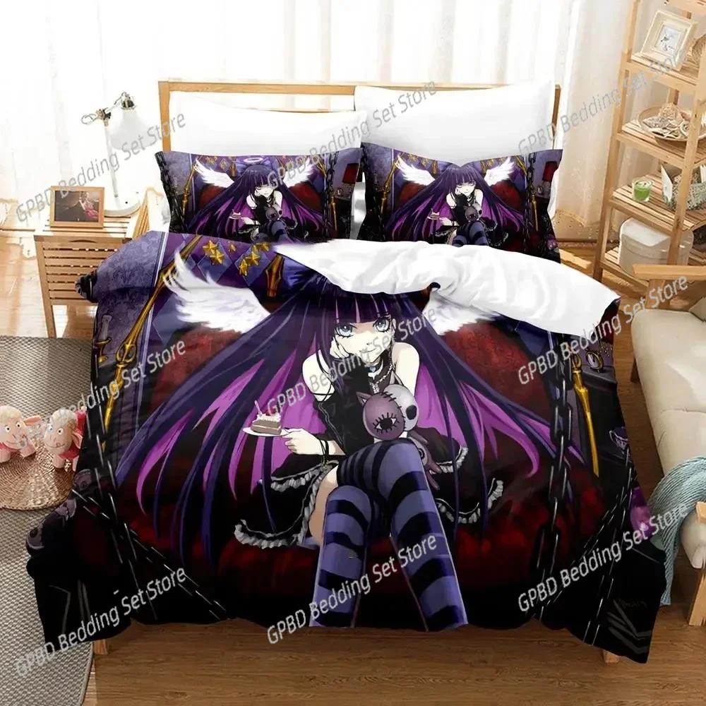 Anime Panty Stocking Garterbelt Bedding Set Duvet Cover Bed Set Quilt Cover Pillowcase Comforter king Queen Size Boys Adult