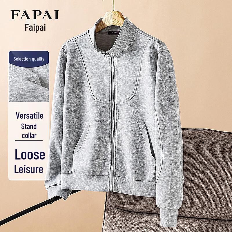 

FAPAI Women s Stand-Collar Casual Sweatshirt Jacket XL