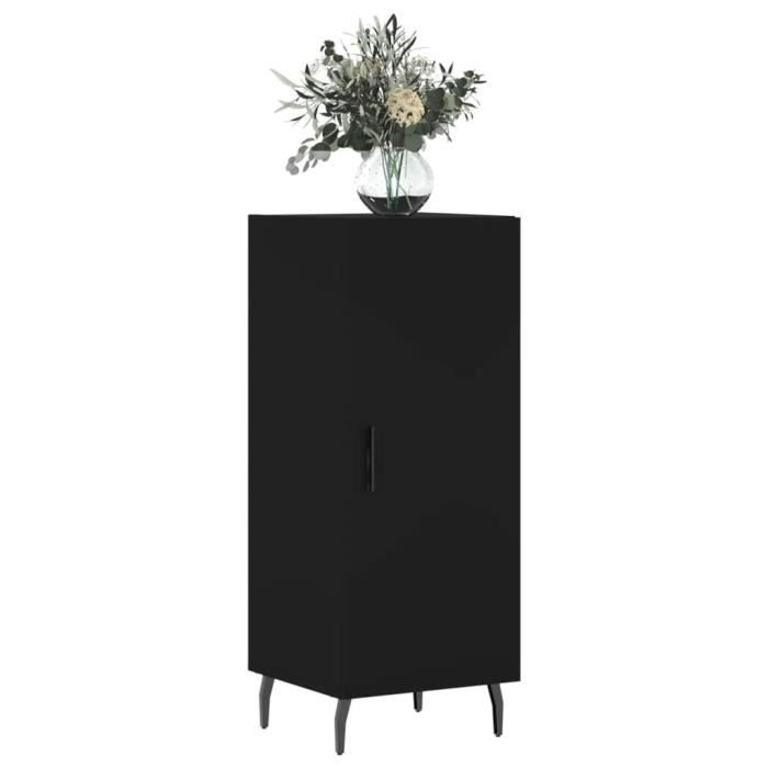 VidaXL Black Buffet 34.5x34x90 Cm Engineered Wood 828557