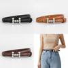 Genuine Leather Womens Belt With Alloy Buckle For Casual And Office Wear