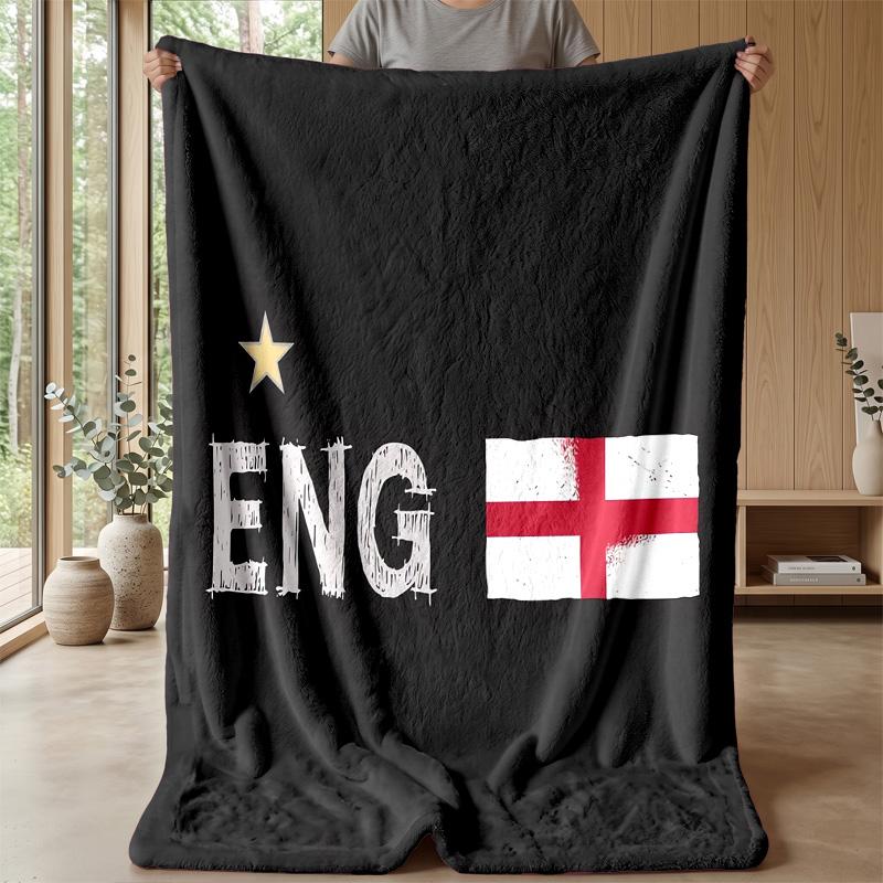 England national football team Theme blanket Soft Flannel Blanket Plush Throw Blanket Cozy Sofa Bed Blanket for Home Decor