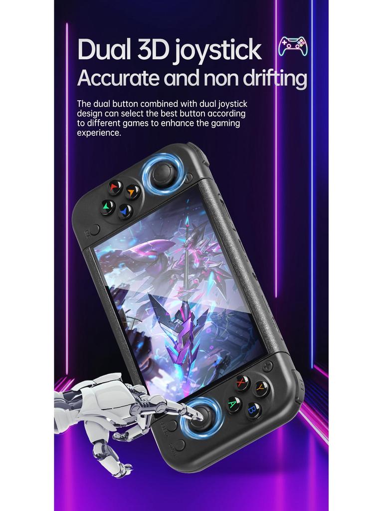 Handheld RG50XX Retro GBC Arcade Game Console with Double Open Source PSP Games and LINUX System.