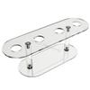 4 Holes Acrylic Ice Cream Cone Holder Tray Sushi Roll Display Stand Rack Shelf 6XDE