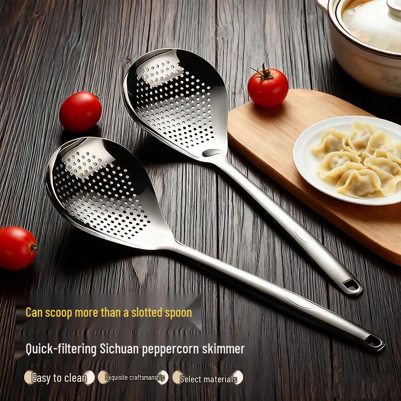 Stainless Steel Japanese Sichuan Peppercorn & Noodle Colander for Hot Pot 36CM Peppercorn Scoop
