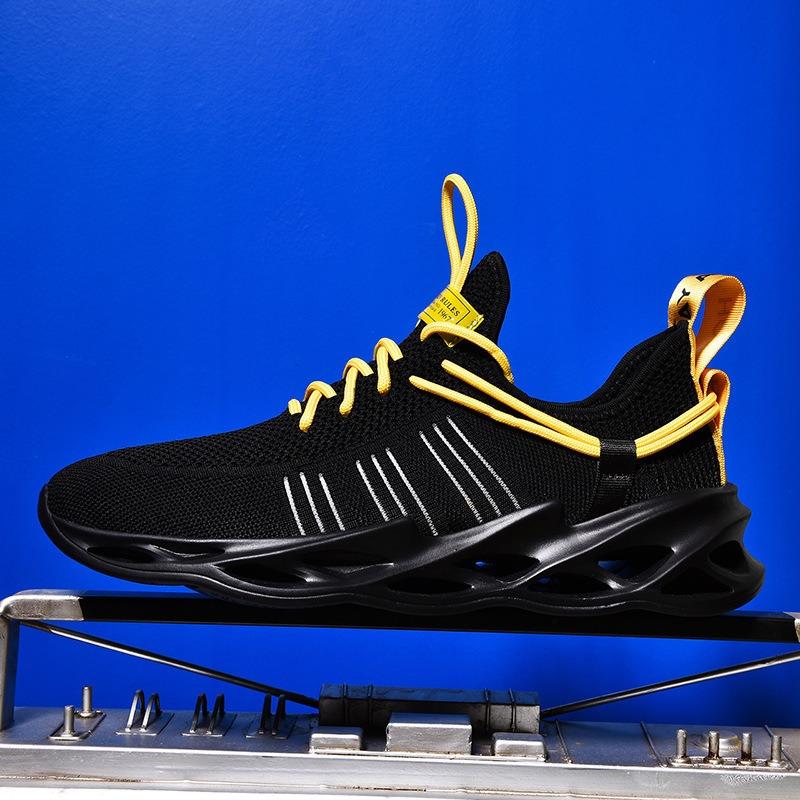 Freizeitschuhe Herren 20 neu atmungsaktiv Fly-Woven Nudeln Klingenboden Große Größe Mode 4