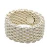 Used TIFFANY&Co. Ring Somerset EU#52 Silver925 8.5g Silver Mesh