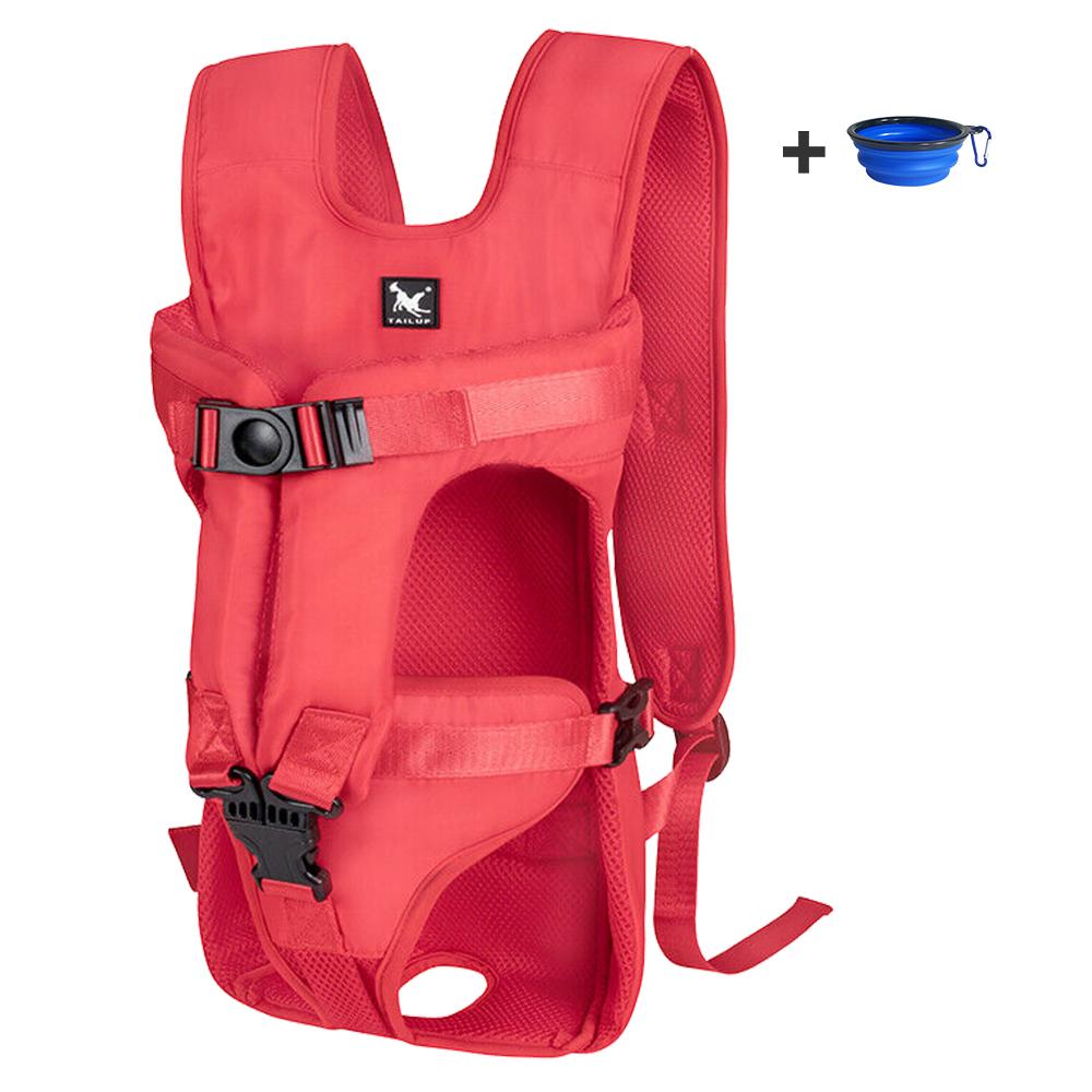 

Carrier Backpack For Dog Carrying Pet Double Shoulder Cycling Backpacks,Wrap-Around Bags For Puppy Medium Dog Hand Free Bag S красный