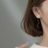 Vintage Paper Airplane Ear Line Earrings For Girls Cute And Simple Copper Jewelry