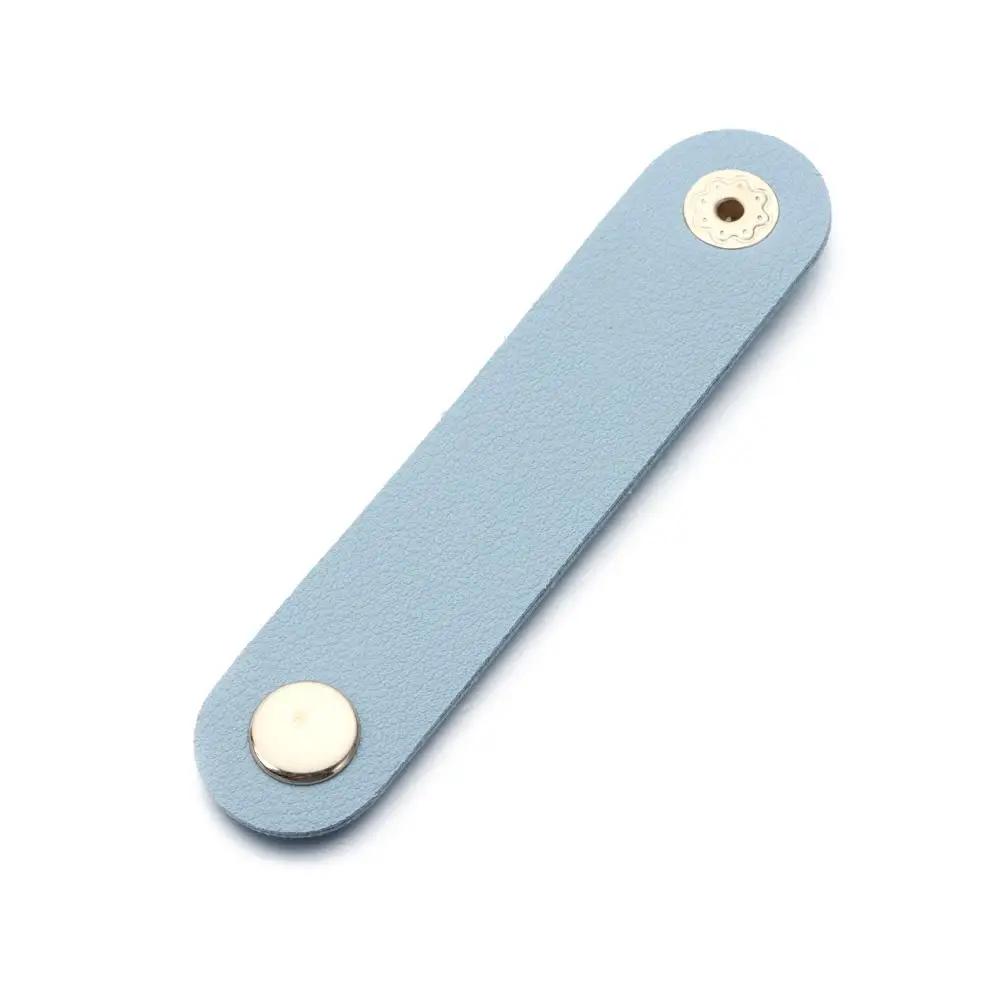 1Pcs Leather Cable Winder Wire Ties Cord Organizer Cable Strap Tie Wrap Cord Management Holder Keeper Earphone Wrap
