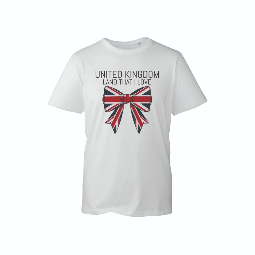 United Kingdom The Land That I Love T-shirt British Flag Graphic Tee Top Unisex