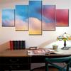 5 Pieces Canvas Wall Arts Poster Painting Nature Colorful Sky Clouds Wallpaper Home Decor Picture Printing For Living Room Mural