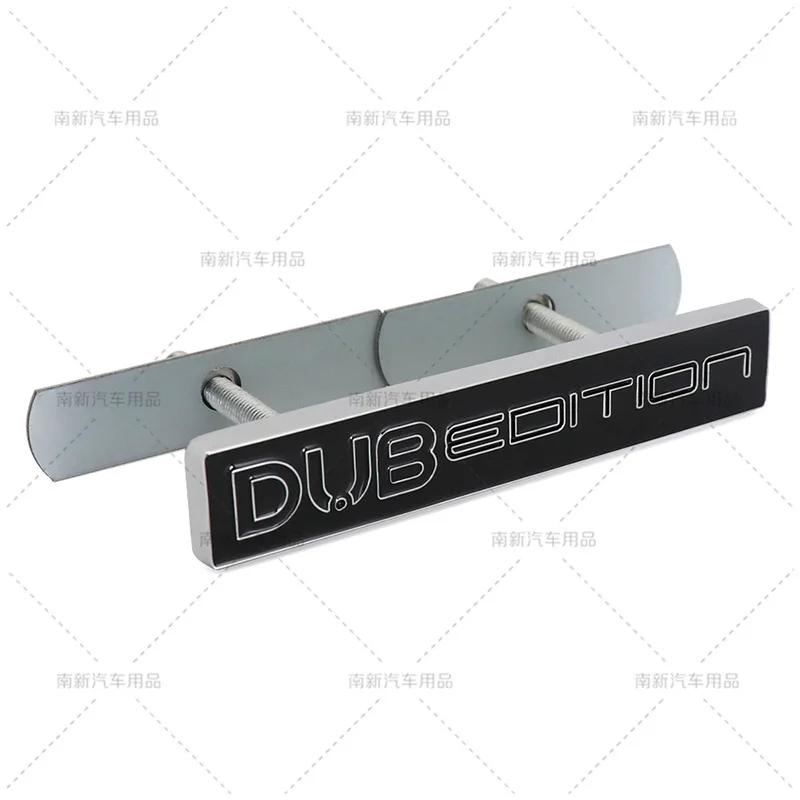 1Pc 3D Metal Car DUB EDITION Logo Rear Trunk Front Grille Decals Emblem Badge Sticker For Passat Polo Golf GTI Touran Tiguan